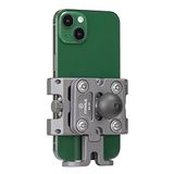 FANAUE CPC-09SA-UK Anti-Vibratie Motorfiets Telefoon Mount met 1 Inch Ball Head voor RAM Mounts B Size Dubbele Socket Arm en Bike Telefoon Houder, Aluminium Mobiele Telefoonclip voor 5.5-7 inch
