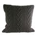 Paoletti Aran Kussenhoes, katoen, houtskool, 55 x 55 cm