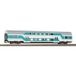 Piko H0 53119 – Voiture à deux niveaux DBuz 747.3 – Vert menthe – DR