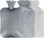 OEM Warmwaterkruik met overtrek, 2 liter, afneembare en wasbare superzachte luxe pluche overtrek, kasjmier-zachte wollige warmwaterfles, bedfles