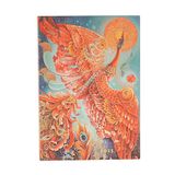 Paperblanks 12-Monatskalender Flexi 2025 Feuervogel