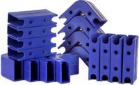Viking Choice AP Onderdelen B.V. Koppelstukken kinderhekje - 8x 90° hoekverbinding - 8x rechte verbinding - blauw