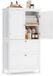 Vasagle Armoire de salle de bain 30 x 60 x 110 cm avec 2 portes et 2 tiroirs – Blanc classique