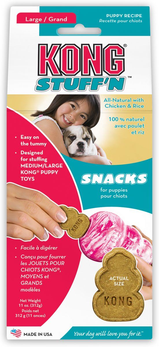 Kong Stuff 'N Snacks Puppy (Kip&Rijst) L - Hondenkoekjes