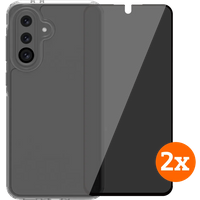 BlueBuilt Protective Cover Samsung Galaxy A36 Transparant + Privacy Protector Duo Pack
