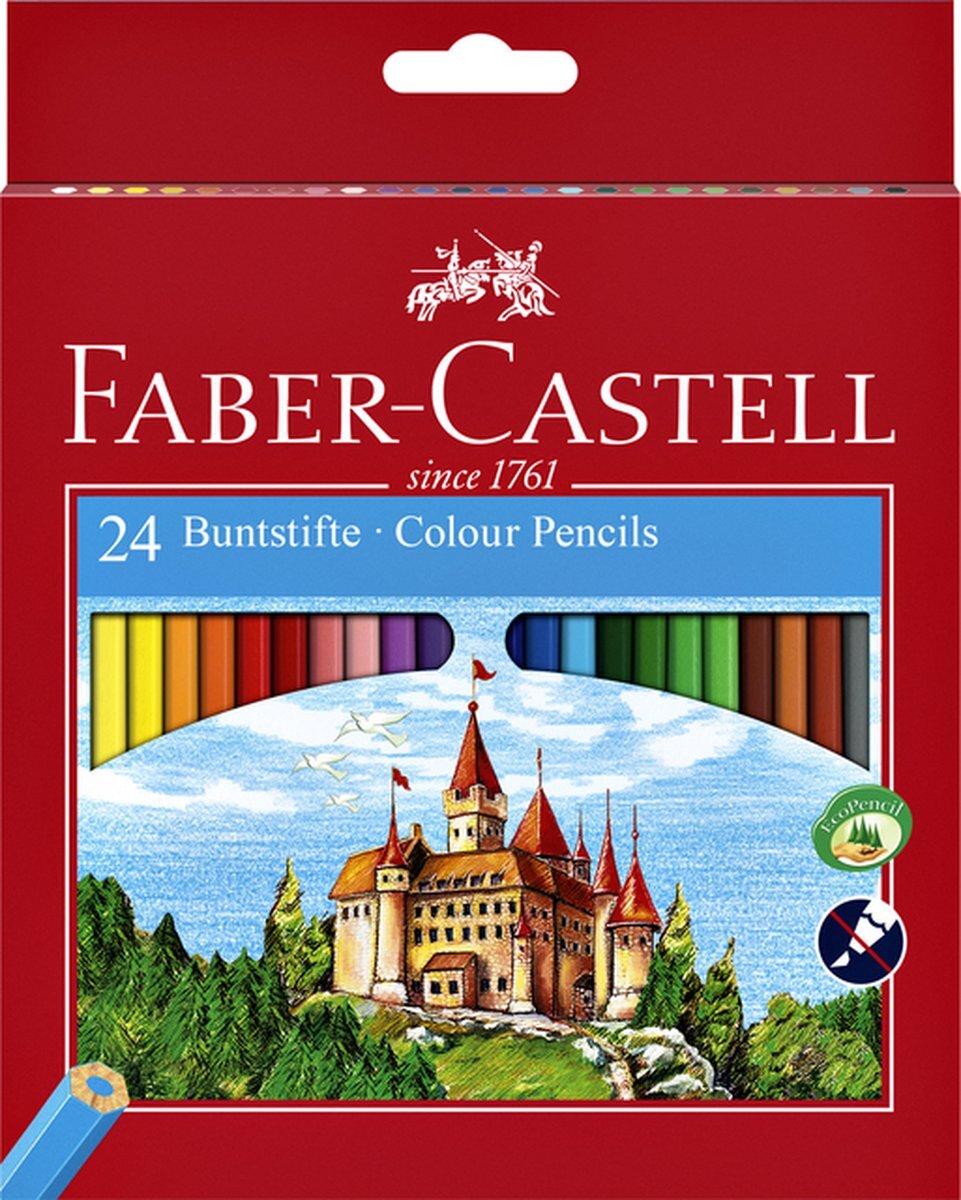 Faber-Castell Kleurpotloden set à 24 stuks assorti | 5 stuks