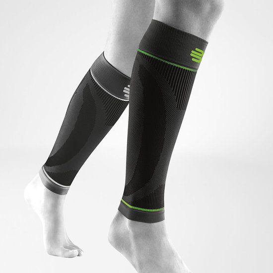 Bauerfeind Sports Compressie Onderbenen Sleeve (Per paar) - Korte Sleeve - Zwart - Maat S