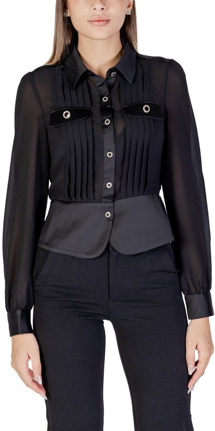 Morgan Semi-Transparante Blouse - Zwart