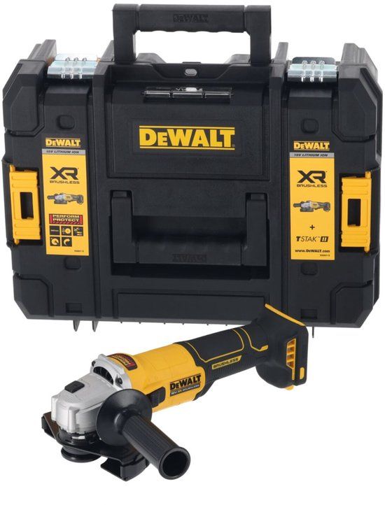 DeWALT DCG407NT Accu haakse slijper 18V XR Basic Body in TSTAK