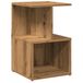 VidaXL Nachtkastje 35x35x55 cm bewerkt hout artisanaal eikenkleur