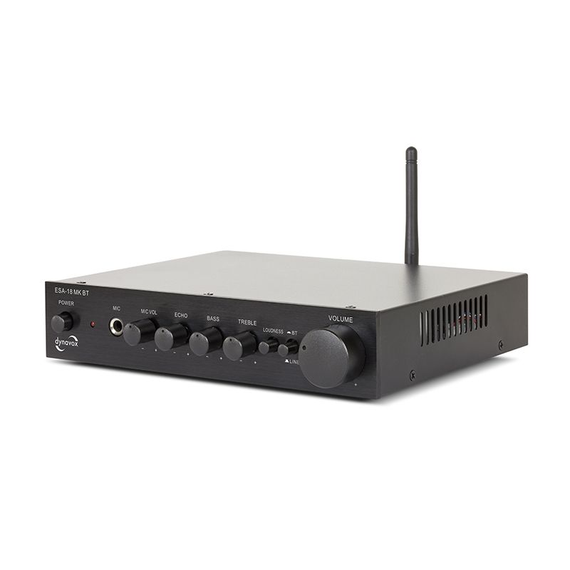 Dynavox ESA-18 MK - Bluetooth Versterker - Zwart