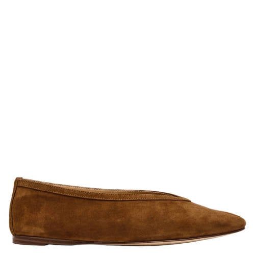 Steve Madden Leni suède ballerina's bruin