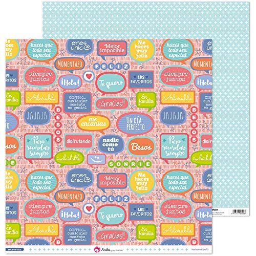 Anita y Su Mundo Anita en Zijn Wereld Collection Moments Scrapbooking Paper - 30.5 x 30.5 cm