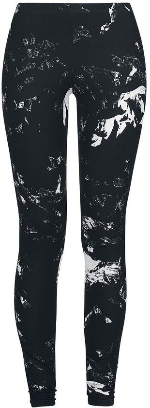 Black Premium by EMP Zwarte legging met all-over print - Dames - XL