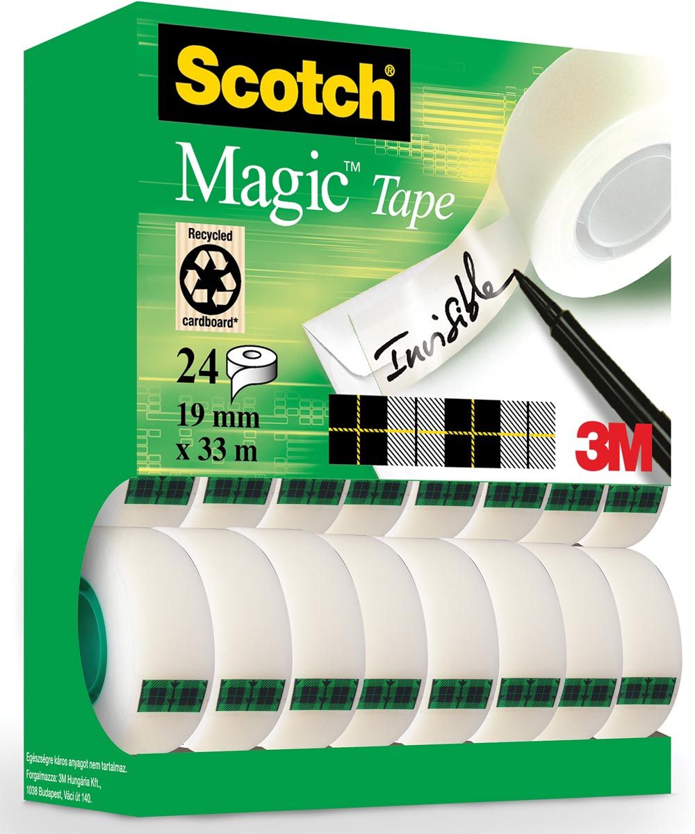 Scotch Onzichtbaar plakband magic 810 19 mmx 33 m 168 gratis