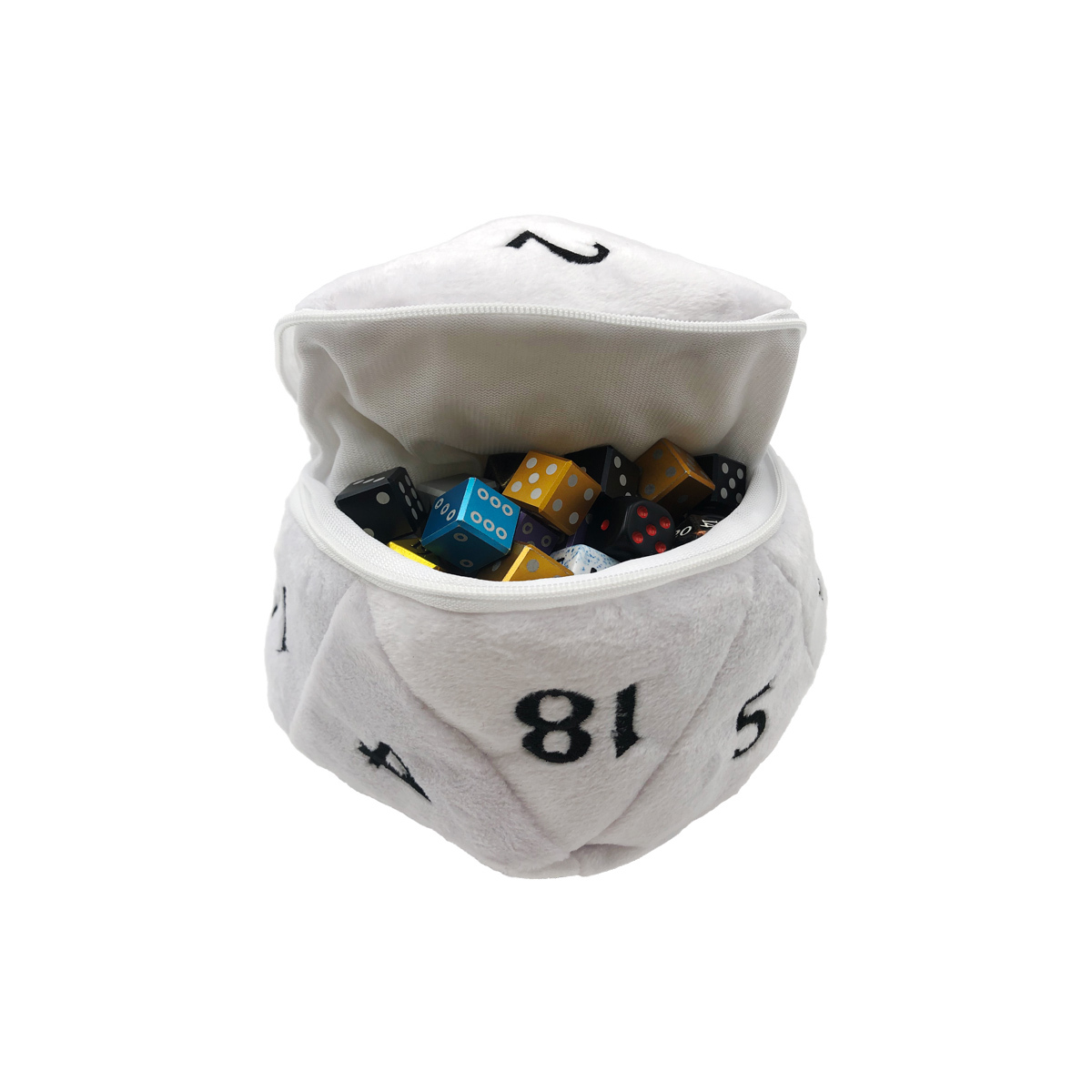 Ultra Pro UP - D20 Plush Dice Bag - White