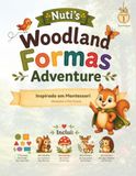 Nuti's Woodland Formas Adventure: Aprender as Formas | Livro de Atividades Montessori para Crianças dos 2 aos 7 Anos