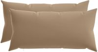 vidaXL Kussen 2 stuks Heerlen Taupe Polyester 40 x 80 cm