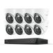 Reolink RLK16-1200D8-A, système de surveillance PoE 12MP, NVR 16 canaux avec disque dur 4 To et 8 caméras de surveillance, enregistrement 24h/24 et 7j/7, projecteur, détection intelligente