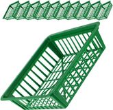 KADAX Plantenmand voor bloembollen, kweekmand van kunststof, kweekschaal voor groenteplanten, bloembollen mand in 2 vormen voor voorjaarsbloeiers (28 x 26 cm, set van 10 stuks)
