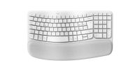Logitech Wave Keys Ergonomisch Toetsenbord - Wit, Italiaans QWERTY, RF-draadloos + Bluetooth