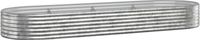 vidaXL Plantenbak 322x100x36 cm gegalvaniseerd staal zilverkleurig