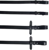Pagony Teugelset Stang En Trens - Maat: Full - Zwart - Leer