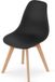 Viking Choice KITO - Eetkamerstoelen - set van 2 eettafel stoelen - zwart