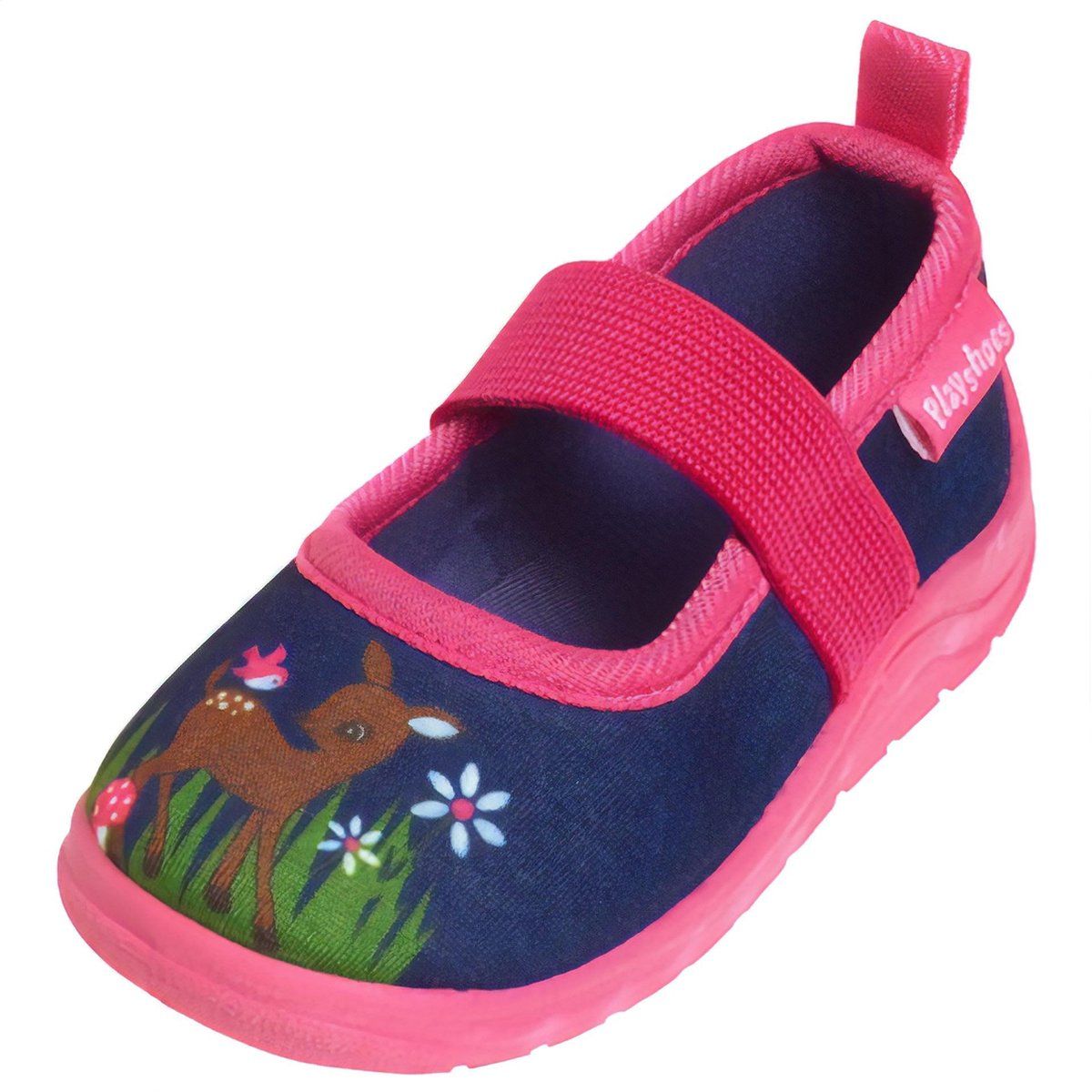 Playshoes pantoffels marine hertje - 4010952506235