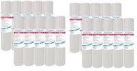 Filtri Acqua Italia Waterfilterpatroon van polypropyleen, 10 inch, micron 1 voor OSMOSI, waterreiniger, 20 stuks