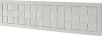 [en.casa] Tête de lit Tervo velours 160x50x5 cm gris