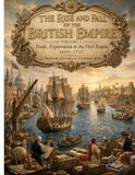 The Rise and Fall of the British Empire: Volume I Trade, Exploration & the First Empire (1600–1757): A Premium Historical Coloring Book with 64 Authentic Historical Illustrations