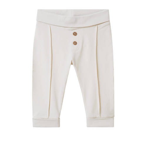 Noppies Noppies baby slim fit broek Taneytown met biologisch katoen wit