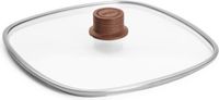 Woll Logic Veiligheidsglas Deksel, Vierkant, 28 x 28 cm, Beukenhout