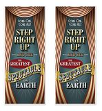 Beistle 54981 Vintage Circus Deurhoezen 2 Stuks, 30" x 6', Veelkleurig