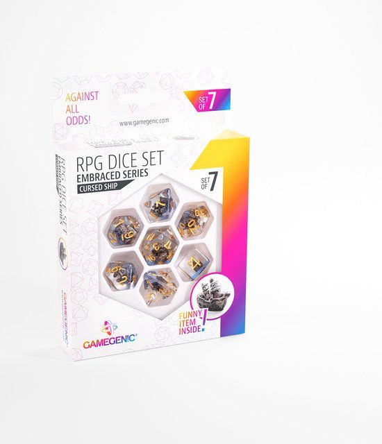 Gamegenic RPG Dice Set Embraced Series: Cursed Ship (7 stuks)