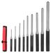 Merkloos Ponsset 9-delig - Ronde Ponsgereedschapsset - Beitel - Opbergtas - 40CR Stalen Constructie - Maten 1/16 tot 5/16 - Ponsgereedschap