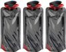 Ibenzoa® Set de 3 gourdes pliables et réutilisables avec mousqueton pour le voyage et les festivals - 700 ml