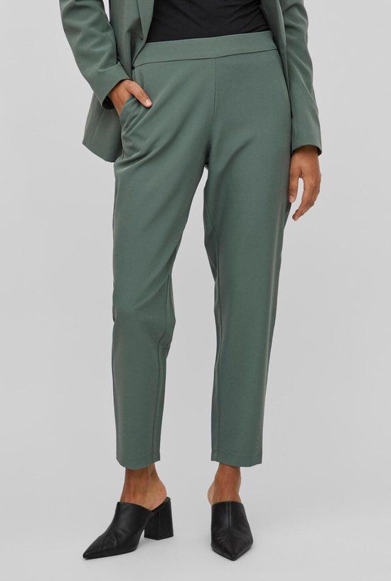Vila Vicarrie Lowny 7/8 Broek - Duck Green - Maat W40