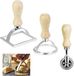 NC ravioli cutter steekzakken - Set van 3 - Roestvrij staal - Ravioli uitsteekvormpjes - Ravioli stempel
