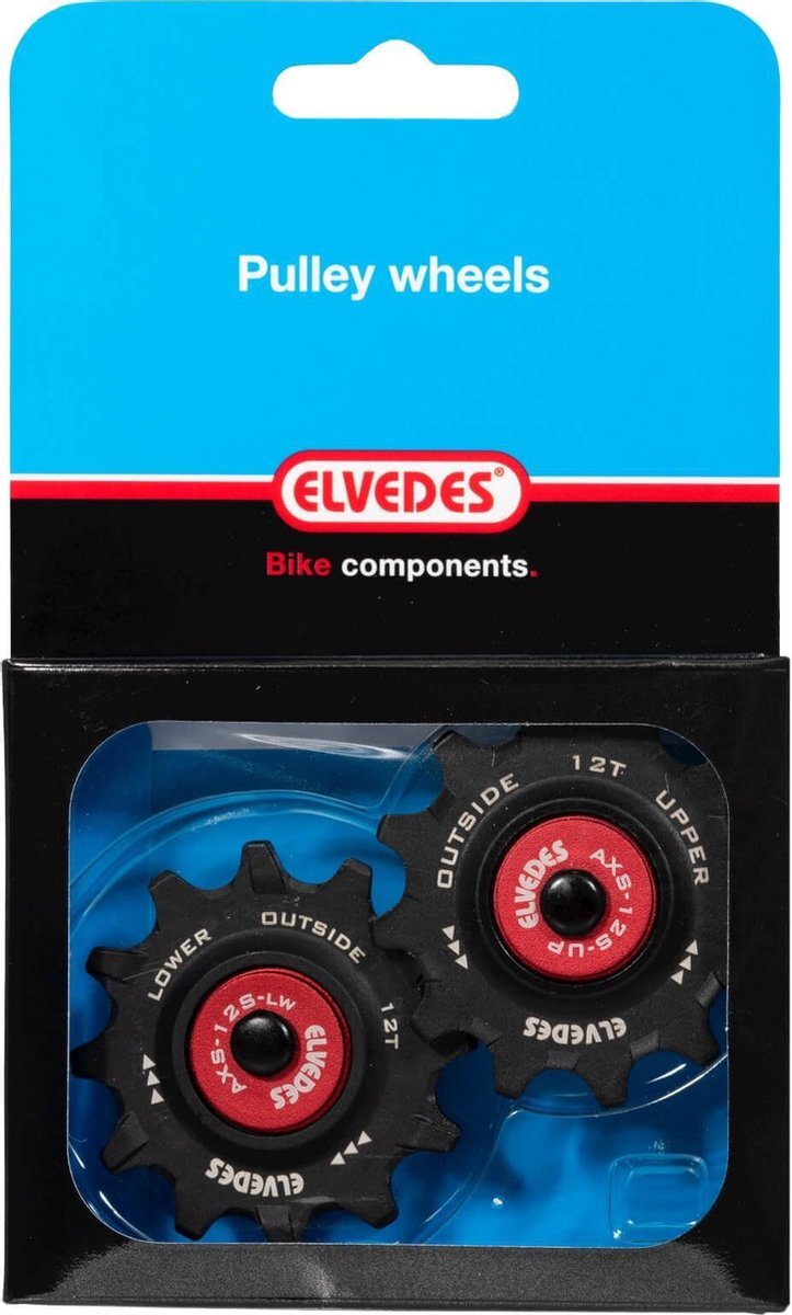 Elvedes Derailleurwieltjes-set 12t+12t 2-delig