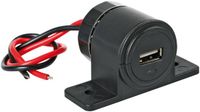 Lampa USB opbouwsocket Zwart