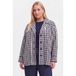 YOEK jas Plus Size - blauw