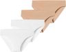 Schiesser Invisible Light slip Vrouwen 4 stuks Naadloos Effen Aansluitend Regular Waist Weiss, Maple