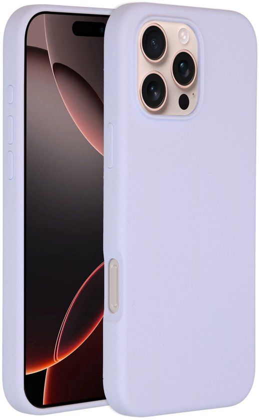 Accezz Liquid Silicone Backcover met MagSafe voor de Apple iPhone 16 Pro Max - Paars