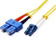 ROLINE glasvezelkabel duplex, single mode 9/125µm OS2, LC/SC, LSOH, geel, 1 m