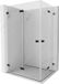 Mexen Lunar-F Duo cabine de douche pliable 95 x 70 cm, transparent, noir