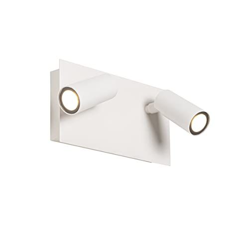 QAZQA Simon LED Wandlamp - Modern - 2 Lichts - Wit - Buitenverlichting