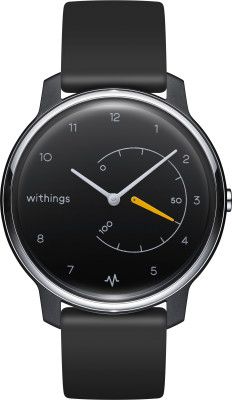 Withings Move ECG Analoog Polsband activiteitentracker Zwart, Zilver, Geel