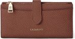 Lazarotti Bologna Portemonnee Cuir 20 cm - Femme - Horizontale - marron